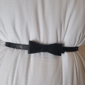 Black Bow Belt